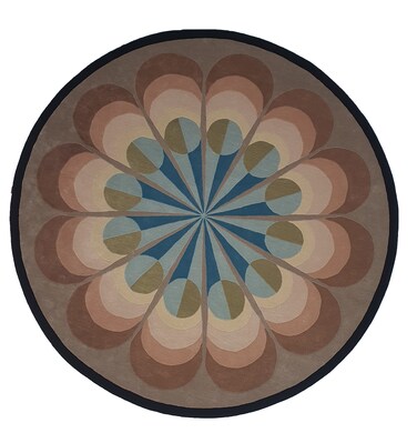 Ramsha Handmade Indoor &amp; Outdoor Rug Multi Color 300cm Round Hand Tufted Rug - HTW 55