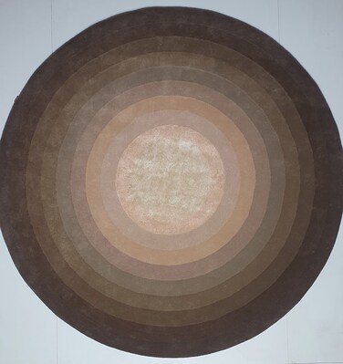 Ramsha Handmade Living Room- HTWV 54 300cm Round Hand Tufted Rug