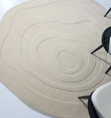 Ramsha Handmade Multi Color 200cm Round Hand Tufted Rug - HTW 63