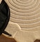 Ramsha Handmade Living Room Natural White Color 183x200 cm Handmade Area Rug - HTWV-138