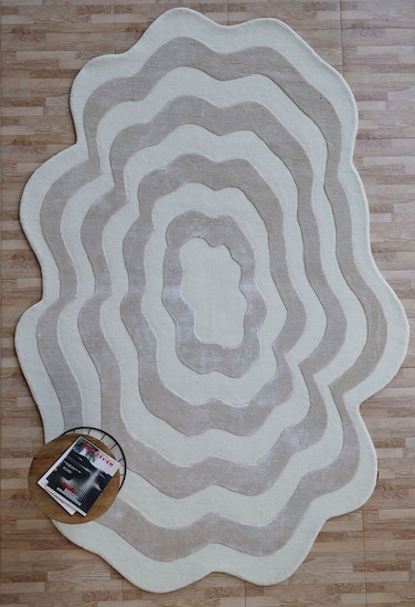 سجادة الجوت المضفرة سجادة سوداء وطبيعية 90 سم سجادة مستديرة الشكل