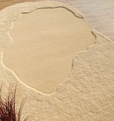 سجادة الجوت المضفرة سجادة سوداء وطبيعية 90 سم سجادة مستديرة الشكل