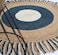Ramsha Handmade Natural &amp; Blue Color 120 CM Braided Jute Round Rug - BR 001