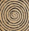 Ramsha Handmade Natural &amp; Black Color 120 CM Braided Jute Round Rug - BR 004