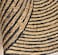 Ramsha Handmade Natural &amp; Black Color 150 CM Braided Jute Round Rug - BR 004