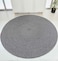 Handmade Black &amp; White Color 120 CM Ramsha Cotton Round Rug - BR 007