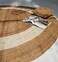 Handmade Natural &amp; Bleach Color 120 CM Ramsha Braided Jute Round Rug - BR 008