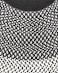Handmade White &amp; Black Color 90 CM Cotton Round Rug - BR 010