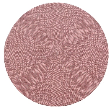 Handmade Pink Color 120 CM Cotton Round Rug - BR 011