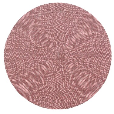 Handmade Pink Color 150 CM Cotton Round Rug - BR 011