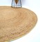 Ramsha Handmade Jute Natural Color 120 CM Braided Round Rug - BR 013