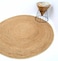 Ramsha Handmade Jute Natural Color 150 CM Braided Round Rug - BR 013