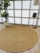Handmade Natural Color 120 CM Braided Round Jute Rug - BR 016