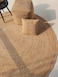 Handmade Natural Color 150 CM Braided Round Jute Rug - BR 016