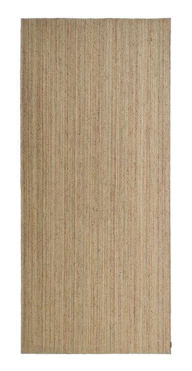 سجادة الجوت المضفرة سجادة سوداء وطبيعية 90 سم سجادة مستديرة الشكل