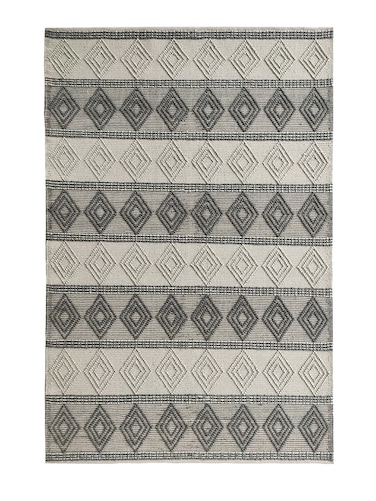 Ramsha Handmade Ramsha Handmade Natural &amp; White Color 200x300cm Wool Cotton Playroom Woven Rug - SR 011