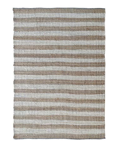 سجادة الجوت المضفرة سجادة سوداء وطبيعية 90 سم سجادة مستديرة الشكل