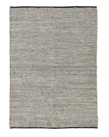 سجادة الجوت المضفرة سجادة سوداء وطبيعية 90 سم سجادة مستديرة الشكل