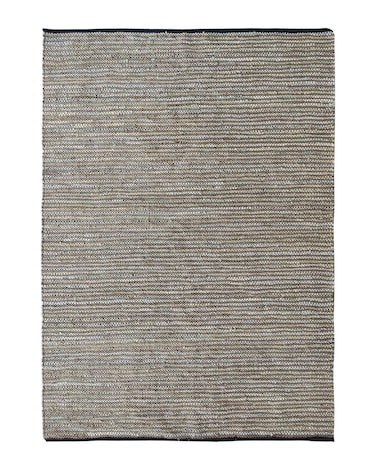 سجادة الجوت المضفرة سجادة سوداء وطبيعية 90 سم سجادة مستديرة الشكل