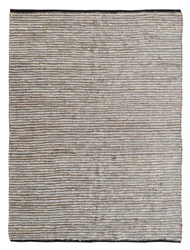 Ramsha Handmade Area Rug 200x300cm Multi Color Jute &amp; Leather Woven Rug WR 014