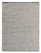 Ramsha Handmade Area Rug 200x300cm Multi Color Jute &amp; Leather Woven Rug WR 014