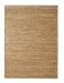 Ramsha Handmade Living Room Natural Color Jute 170x240cm Woven Rug - SR 035