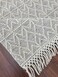 Ramsha Handmade Natural White Color 170x240cm Woven Rug with Fringes - SRN 007