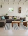 Ramsha Handmade Natural &amp; Grey Color 200x300cm Wool Cotton Outdoor Decor Woven Rug - SRN 010