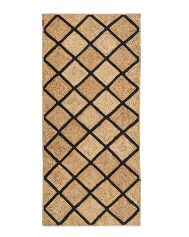 Handmade jute rug outdooor rug runner kitchen mat 80x200 cm br-034 Natural Braided Jute Rug