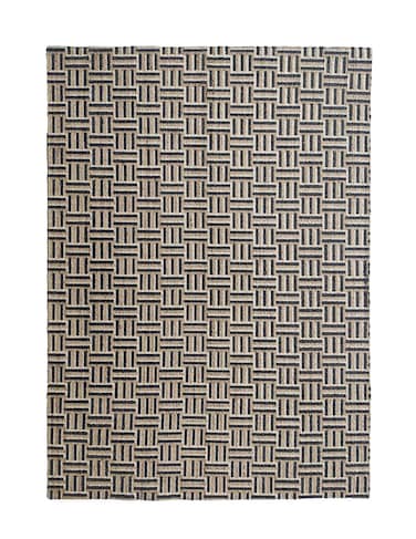 سجادة الجوت المضفرة سجادة سوداء وطبيعية 90 سم سجادة مستديرة الشكل