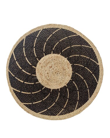 Handmade Multi Color Braided Jute 90 cm outdoor rug BR-041 Floor Round Rug
