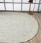 Ramsha Handmade 160x230 cm bleach color Oval Shaped Wool Floor Braided Rug - BR 047