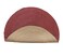 Ramsah Handmade red color 150 cm round rug br-060 Braided Jute Floor Round Rug