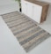 Ramsha Handmade 80x200cm Natural Color Woven Wool &amp; Cotton Home Decor Woven Rug - SR 050