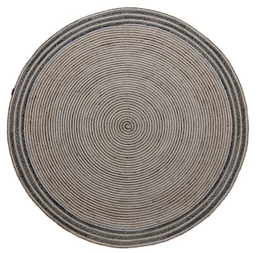 Ramsha round rug 200 cm rug BR-065 Handmade Cotton &amp; Jute Braided Rug