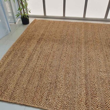 Handmade Ramsha Area rug outdoor rug 300x400 cm Natural Color  Braided Rug - BR 020