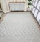 Ramsha Handmade Living Room 250x350cm Natural White Color Wool &amp; Cotton Home Decor Woven Rug - SRN 016