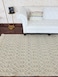 Ramsha Handmade 80x200cm Natural White Color Bedroom Decor Woven Rug with Fringes - SRN 007