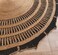 Handmade rug 200 cm round shaped rug Natural and black Color Crochet Jute Round Rug - CR 012
