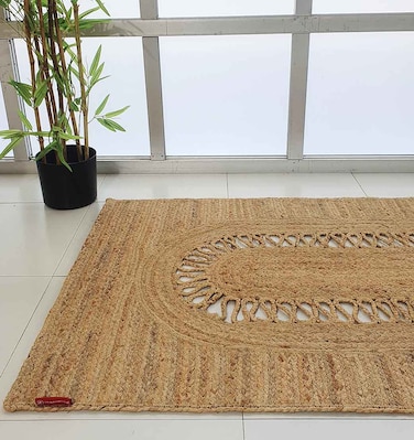 Ramsha Handmade Jute runner 80x200 cm Home Decor Floor Braided Rug - BR 085