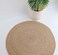 Handmade Natural Round Jute Rug - 90 CM Circle Jute Rug for Home Decor (BR 088)