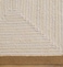 Ramsha Natural and Bleach White Color Hallway Home Decor Rectangle 80X200 cm Jute Rug - BR 089