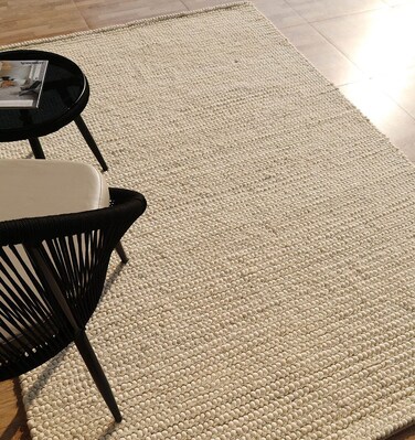 Handmade Ramsha Natural Color Living Room 170X240 CM Woven Rug - SRN 036