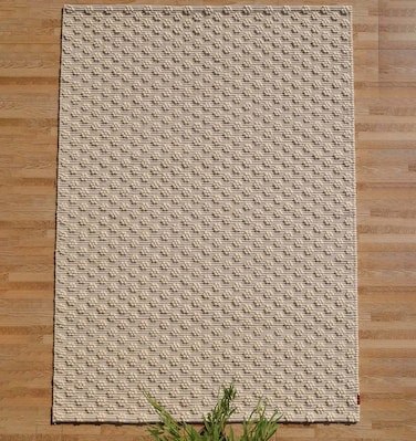 سجادة الجوت المضفرة سجادة سوداء وطبيعية 90 سم سجادة مستديرة الشكل