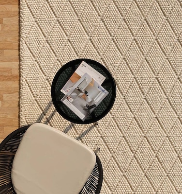 Ramsha Handmade Natural Color Living Room 250X350 CM Woven Rug - SRN 039