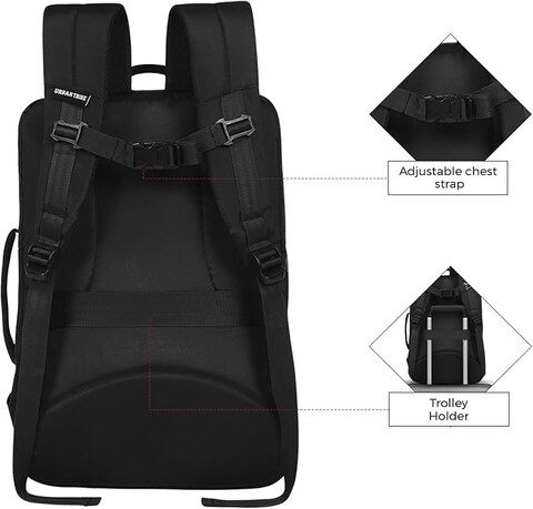 URBAN TRIBE Dio Laptop Backpack (Black)