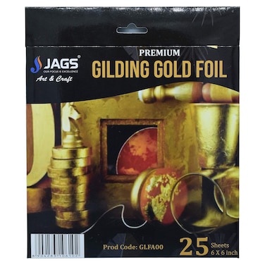 Jags Gilding Foil 6X6 Inch Gold