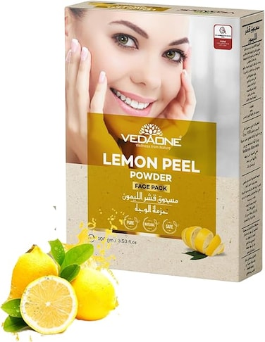 Lemon Peel Powder 100% natural lemon peel powder  100GMs Pack  Lemon Peel Powder for Face,Anti-Acne properties, De Tan, Vitamin C Face Pack for Instant Glow
