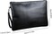 Mens Clutch Purse Handbags Synthetic LeatherPU Bags with Wrist Strap Zip Closure 7.9 Inch for Business Travel Work-M
