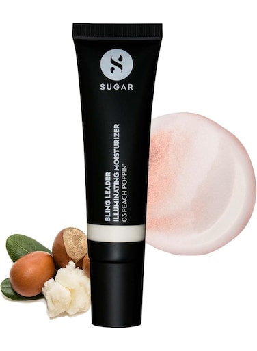 Bling Leader Illuminating Moisturizer - 03 Peach Poppin' - Warm peach with a pearl finish Highlighter, Protection Against Pollution